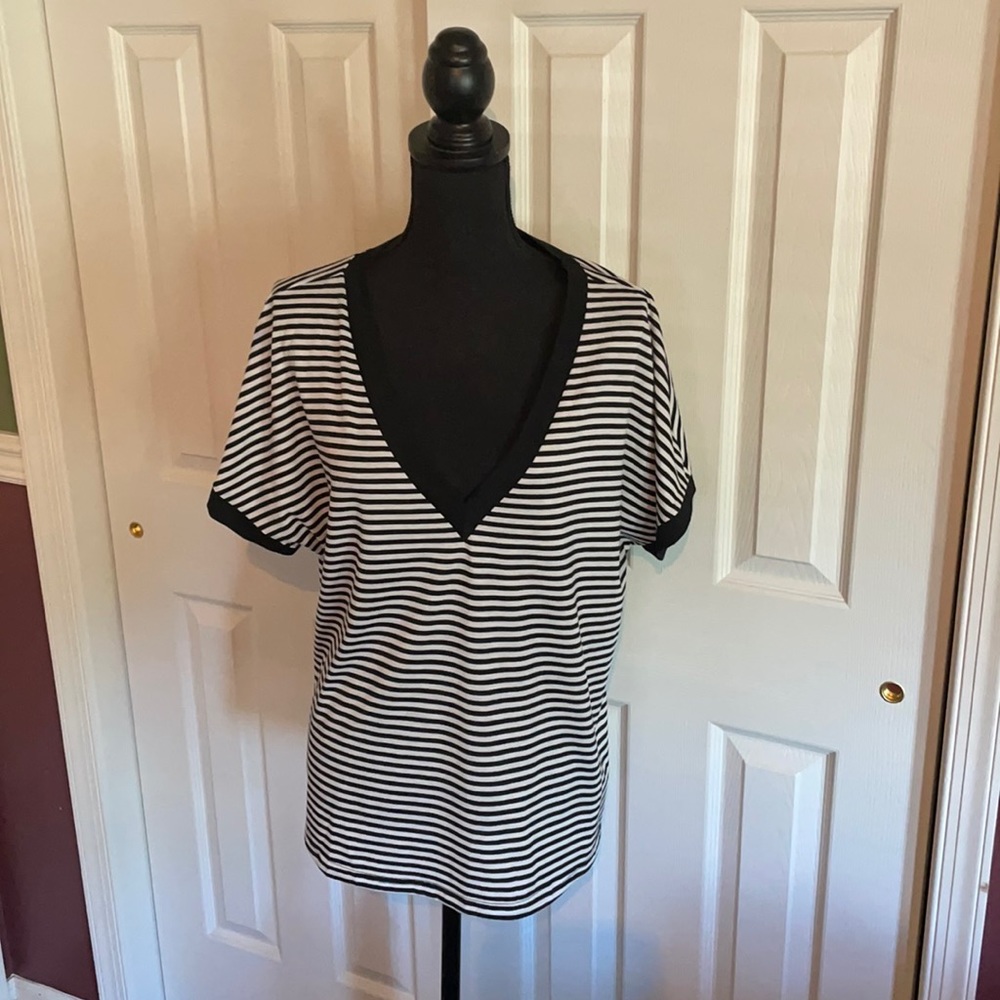 Like New! SHEIN Striped T-Shirt: Size 1X
